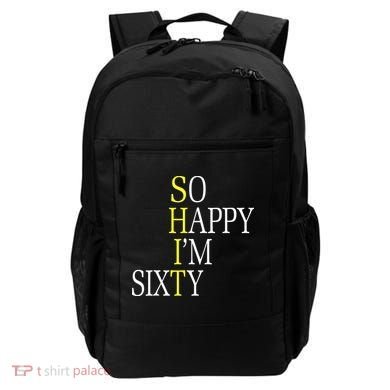 So Happy I'm Sixty 1960 Funny 60th Birthday Gift Backpack