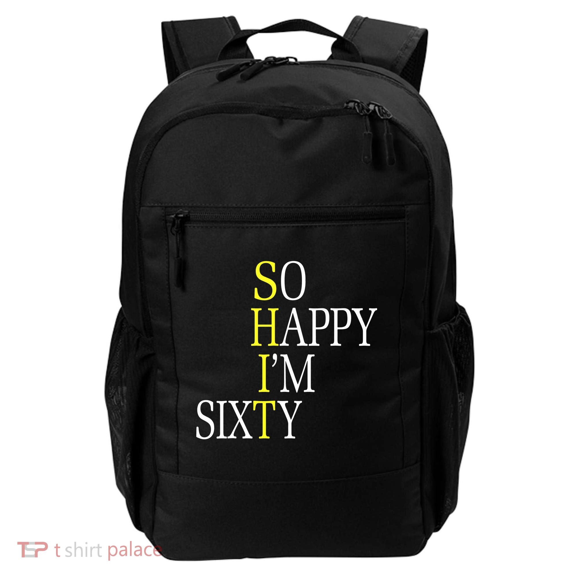So Happy I'm Sixty 1960 Funny 60th Birthday Gift Backpack