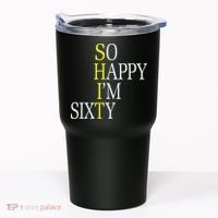 So Happy I'm Sixty 1960 Funny 60th Birthday Gift Tumbler thumb 0