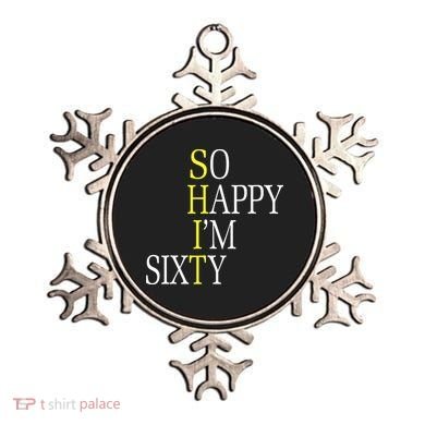 So Happy I'm Sixty 1960 Funny 60th Birthday Gift Ornament