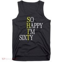 So Happy I'm Sixty 1960 Funny 60th Birthday Gift Tank Top thumb 0