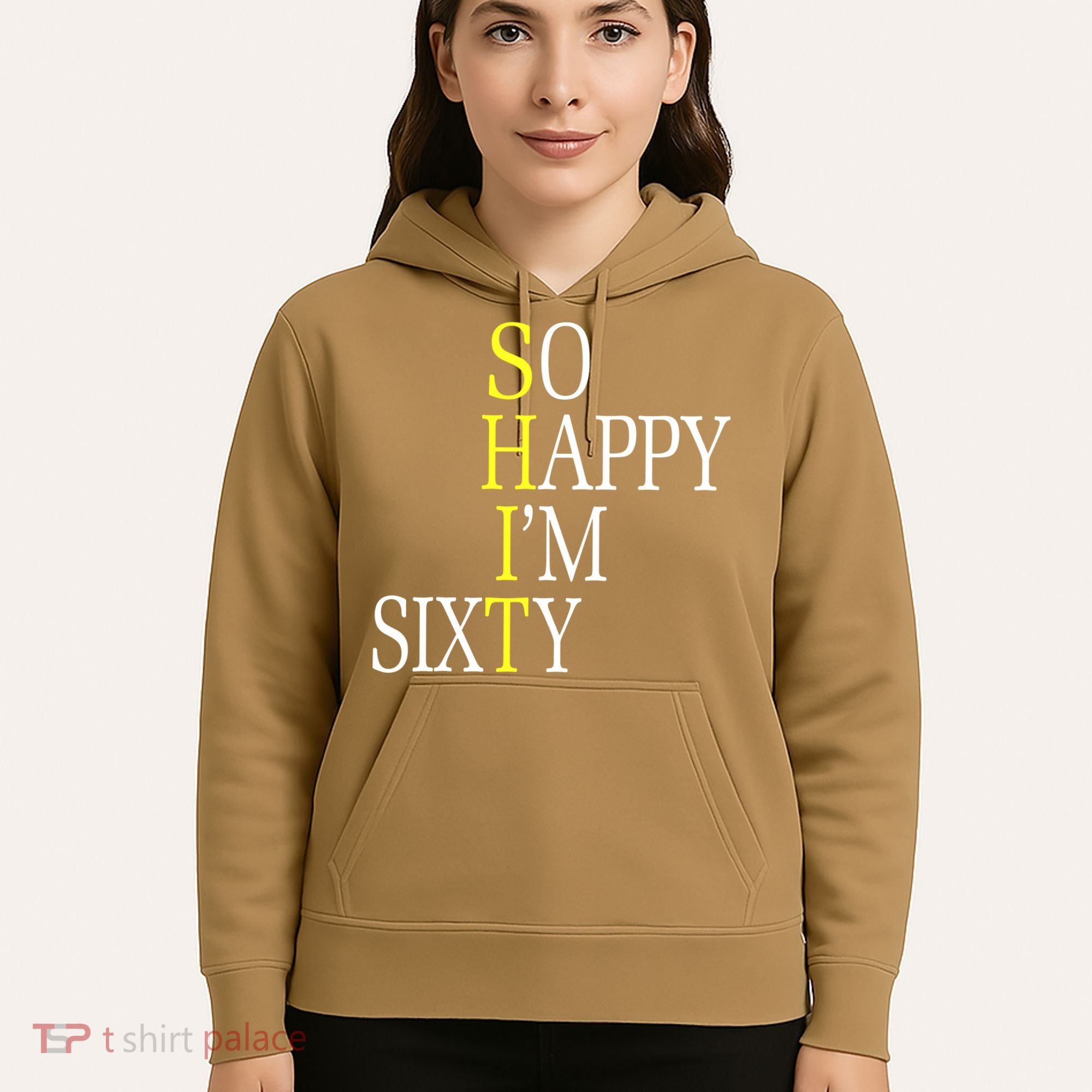 So Happy I'm Sixty 1960 Funny 60th Birthday Gift Hoodie