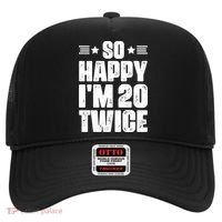 So Happy Im 20 Twice Funny 40th Birthday Hat thumb 0