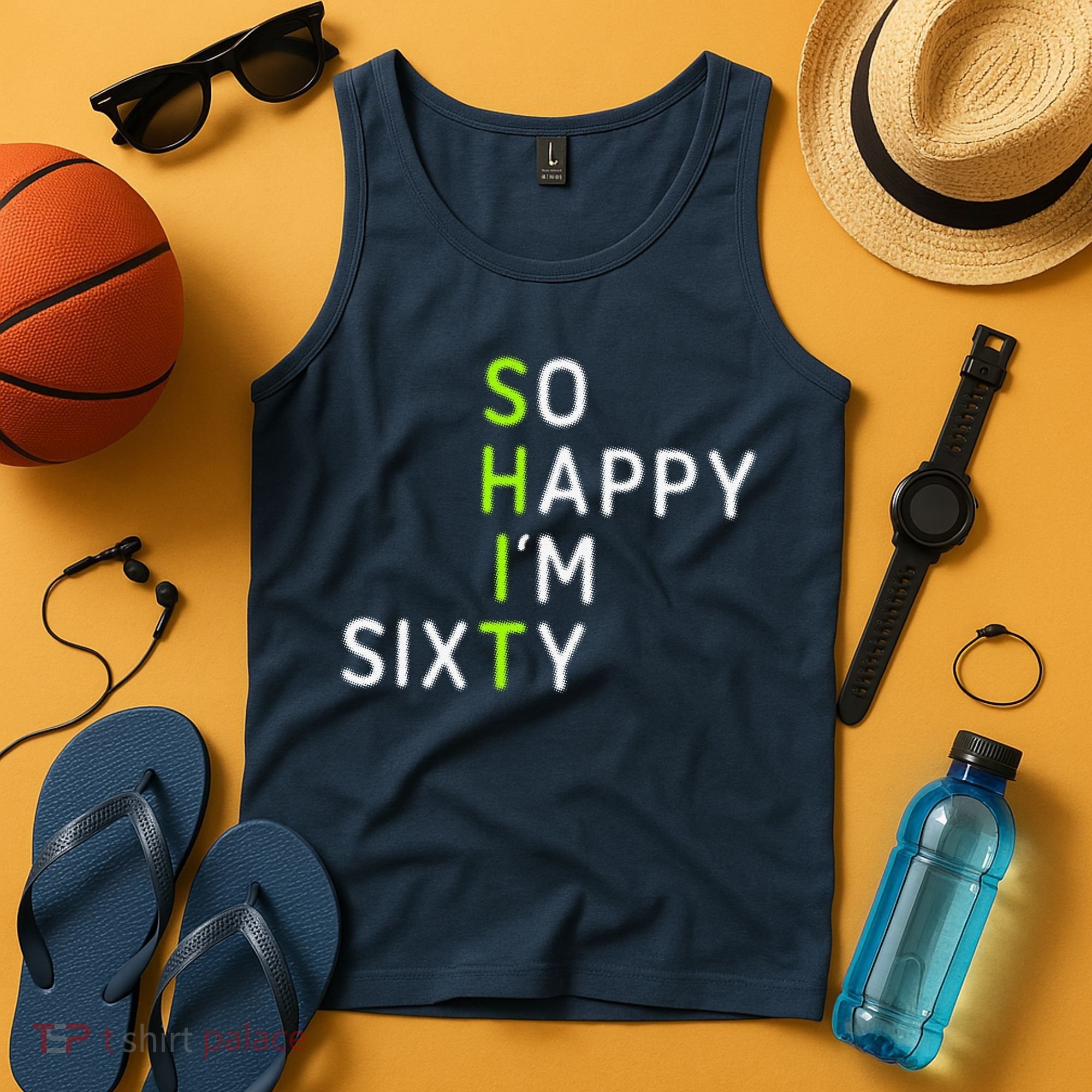So Happy IM Sixty 60 Year Old Gag Gift Funny 60th Birthday Tank Top