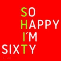 So Happy IM Sixty 60 Year Old Gag Gift Funny 60th Birthday Santa Hat thumb 1