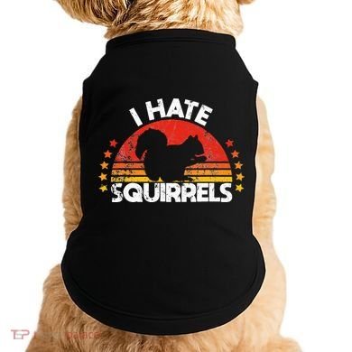 Squirrel Hunting I Hate Squirrel Hunter Retro Design Doggie Tank