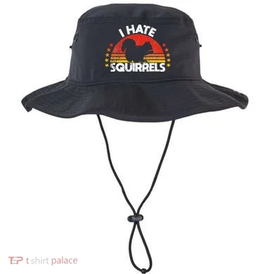 Squirrel Hunting I Hate Squirrel Hunter Retro Design Bucket Hat