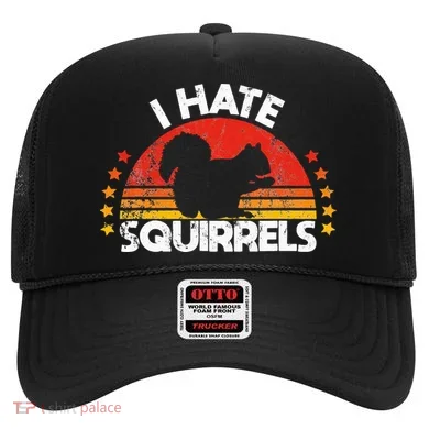 Squirrel Hunting I Hate Squirrel Hunter Retro Design Hat