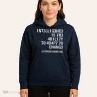 Stephen Hawking Intelligence Is The Ability To Adapt To Change Funny Hoodie thumb 5