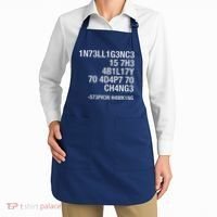 Stephen Hawking Intelligence Is The Ability To Adapt To Change Funny Apron thumb 2