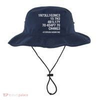 Stephen Hawking Intelligence Is The Ability To Adapt To Change Funny Bucket Hat thumb 0