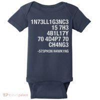 Stephen Hawking Intelligence Is The Ability To Adapt To Change Funny Baby Bodysuit thumb 0