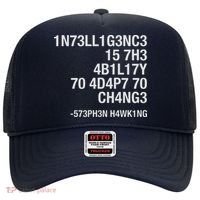 Stephen Hawking Intelligence Is The Ability To Adapt To Change Funny Hat thumb 0