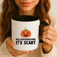 So Handsome Its Scary Funny Halloween Coffee Mug thumb 3