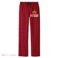 So Handsome Its Scary Funny Halloween Men's Flannel Plaid Pajama Pants thumb 0