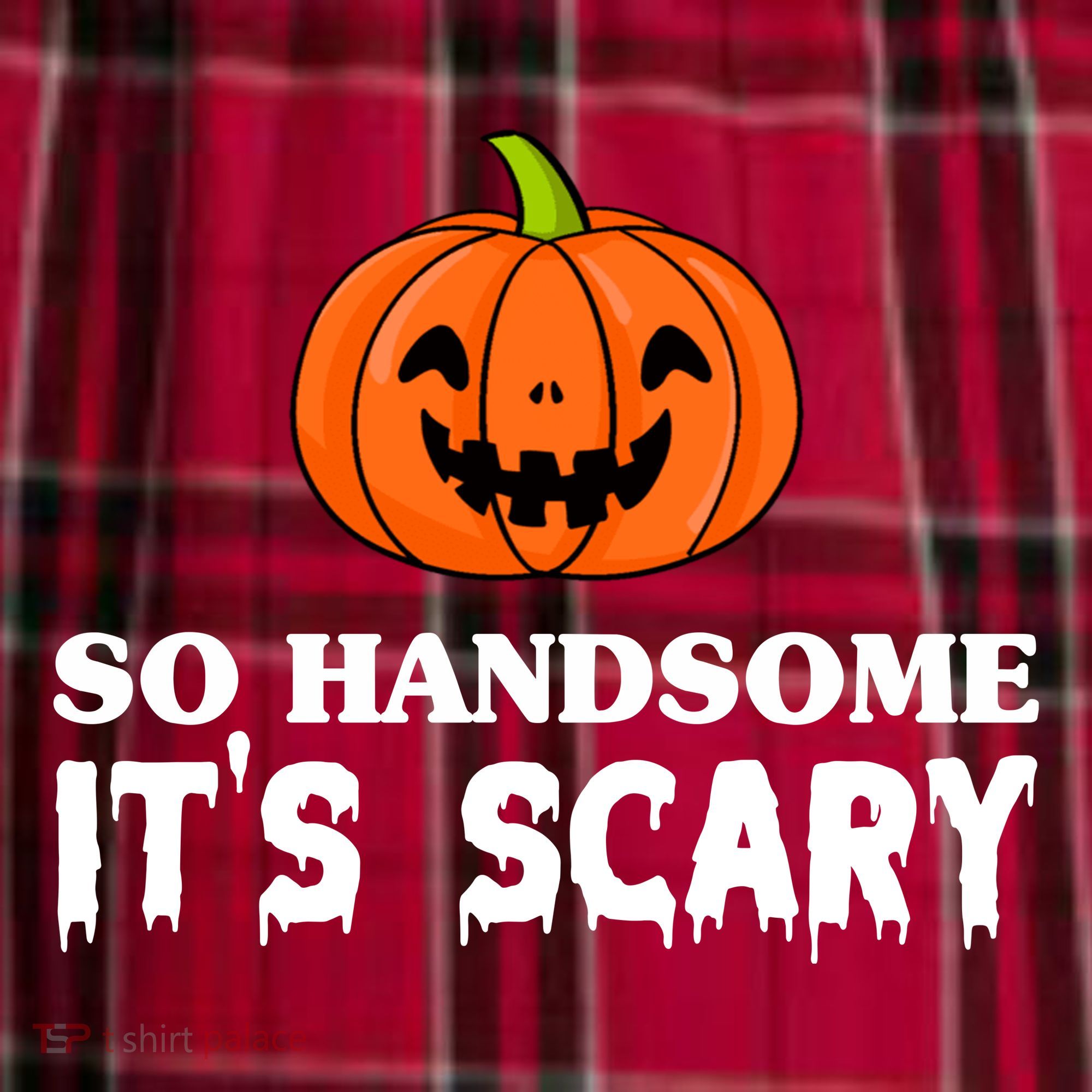 So Handsome Its Scary Funny Halloween Men's Flannel Plaid Pajama Pants