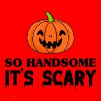 So Handsome Its Scary Funny Halloween Santa Hat thumb 1
