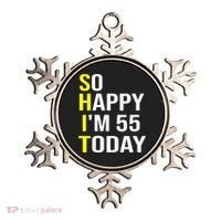 So Happy I'm 55 Today Fifty Five Years Old 55th Birthday Ornament thumb 0