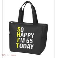 So Happy I'm 55 Today Fifty Five Years Old 55th Birthday Tote Bag thumb 3