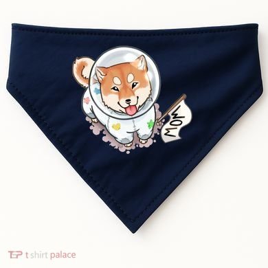 Shiba Inu Astronaut Cute Mom USA-Made Doggie Bandana