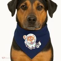 Shiba Inu Astronaut Cute Mom USA-Made Doggie Bandana thumb 1