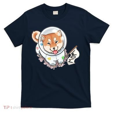 Shiba Inu Astronaut Cute Mom T-Shirt