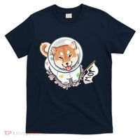 Shiba Inu Astronaut Cute Mom T-Shirt thumb 0