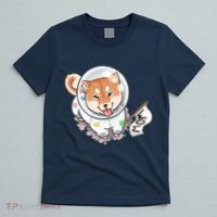Shiba Inu Astronaut Cute Mom T-Shirt thumb 5