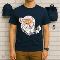 Shiba Inu Astronaut Cute Mom T-Shirt thumb 6