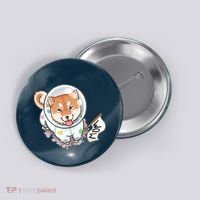 Shiba Inu Astronaut Cute Mom Button thumb 0