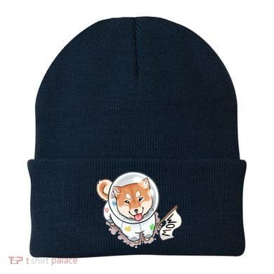 Shiba Inu Astronaut Cute Mom Beanie