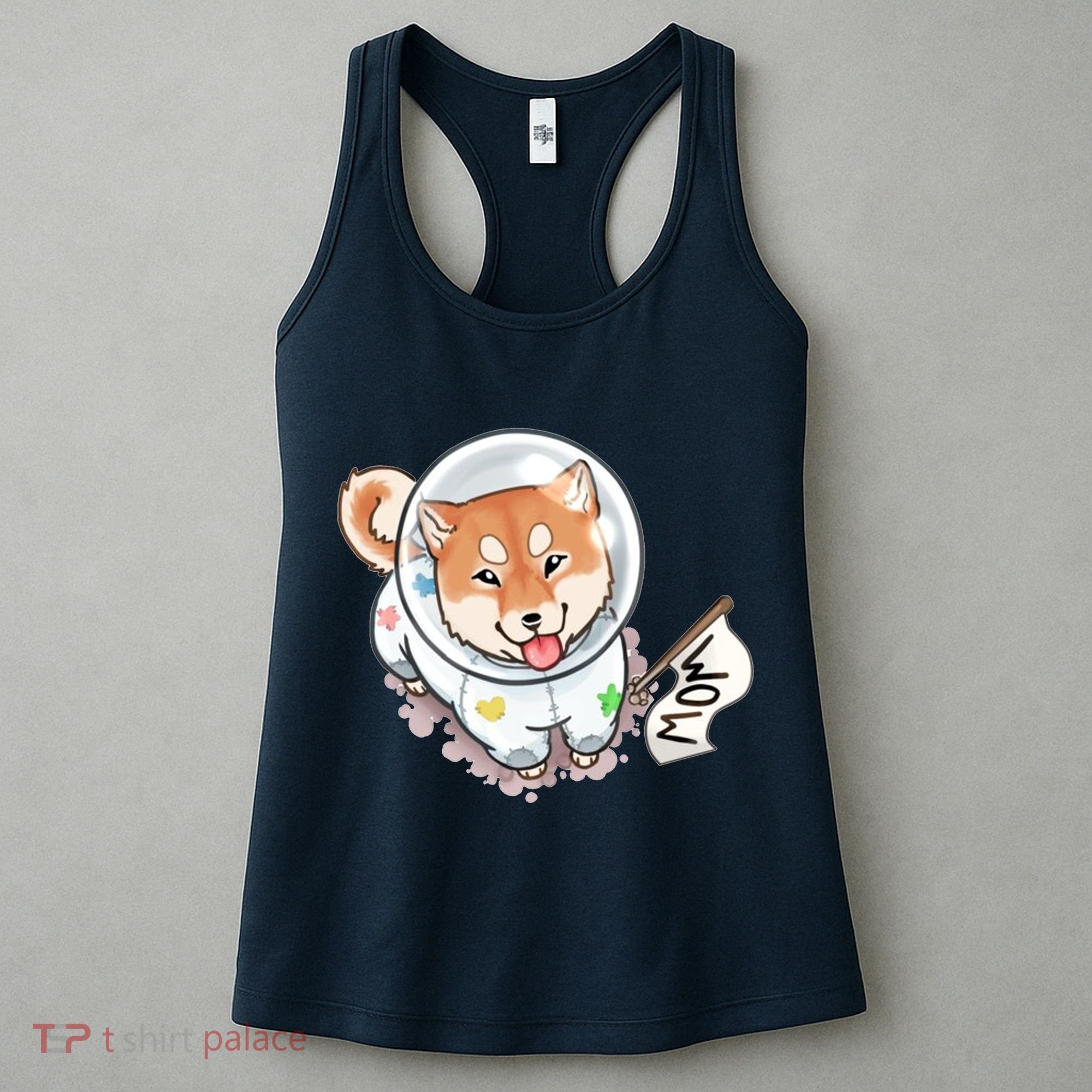 Shiba Inu Astronaut Cute Mom Women's Tank Top