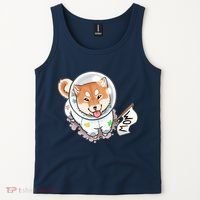 Shiba Inu Astronaut Cute Mom Tank Top thumb 2
