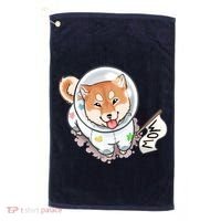 Shiba Inu Astronaut Cute Mom Golf Towel thumb 0