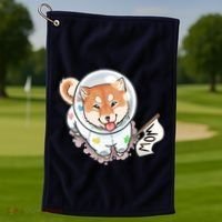 Shiba Inu Astronaut Cute Mom Golf Towel thumb 1