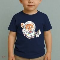 Shiba Inu Astronaut Cute Mom Toddler T-Shirt thumb 2