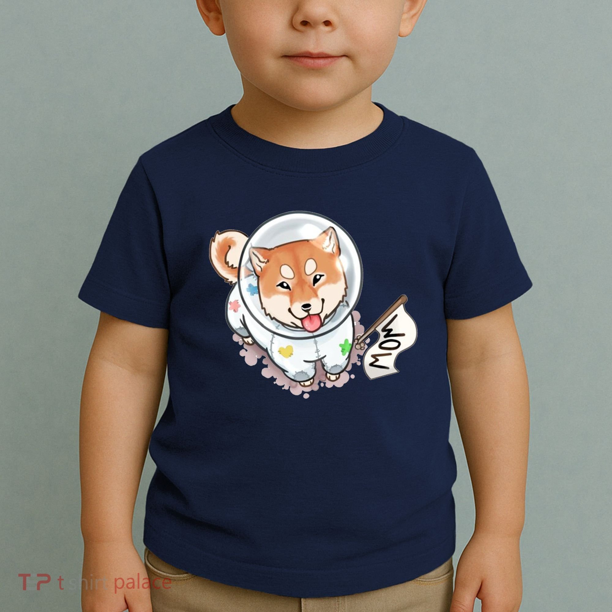 Shiba Inu Astronaut Cute Mom Toddler T-Shirt