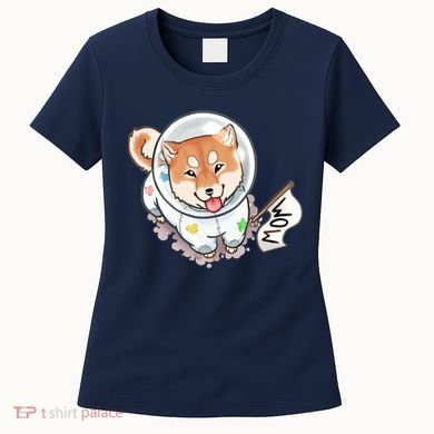 Shiba Inu Astronaut Cute Mom Women's T-Shirt