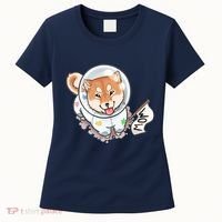 Shiba Inu Astronaut Cute Mom Women's T-Shirt thumb 0
