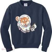 Shiba Inu Astronaut Cute Mom Kids Sweatshirt thumb 0