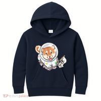 Shiba Inu Astronaut Cute Mom Kids Hoodie thumb 0