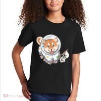 Shiba Inu Astronaut Cute Mom Kids T-Shirt thumb 2