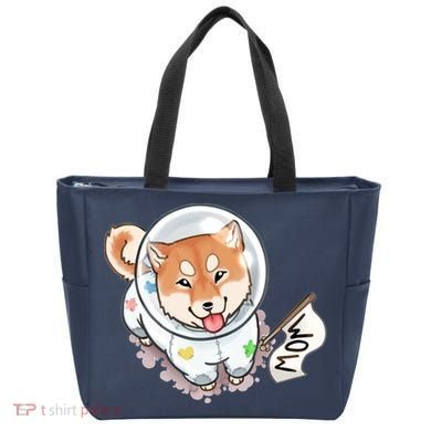 Shiba Inu Astronaut Cute Mom Tote Bag