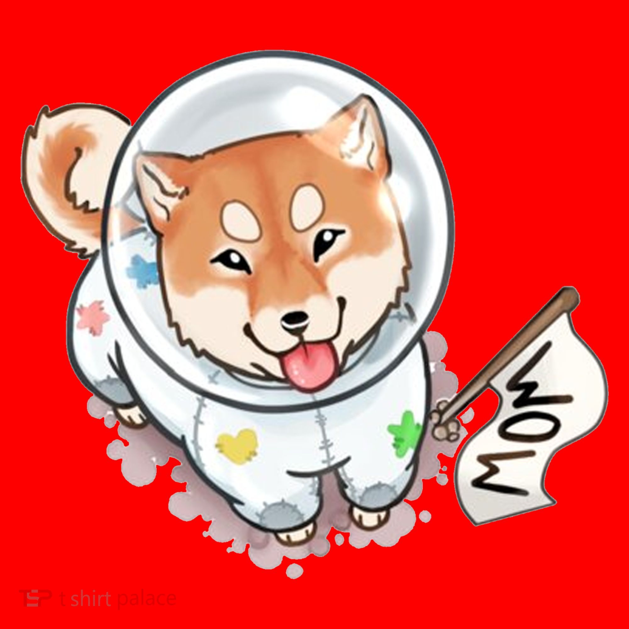 Shiba Inu Astronaut Cute Mom Santa Hat