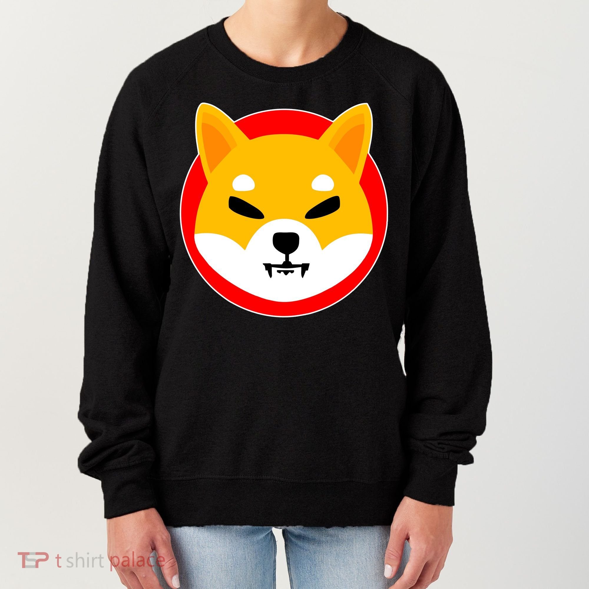 Shiba Inu SHIB Token Crypto Currency Logo Women's Sweatshirt