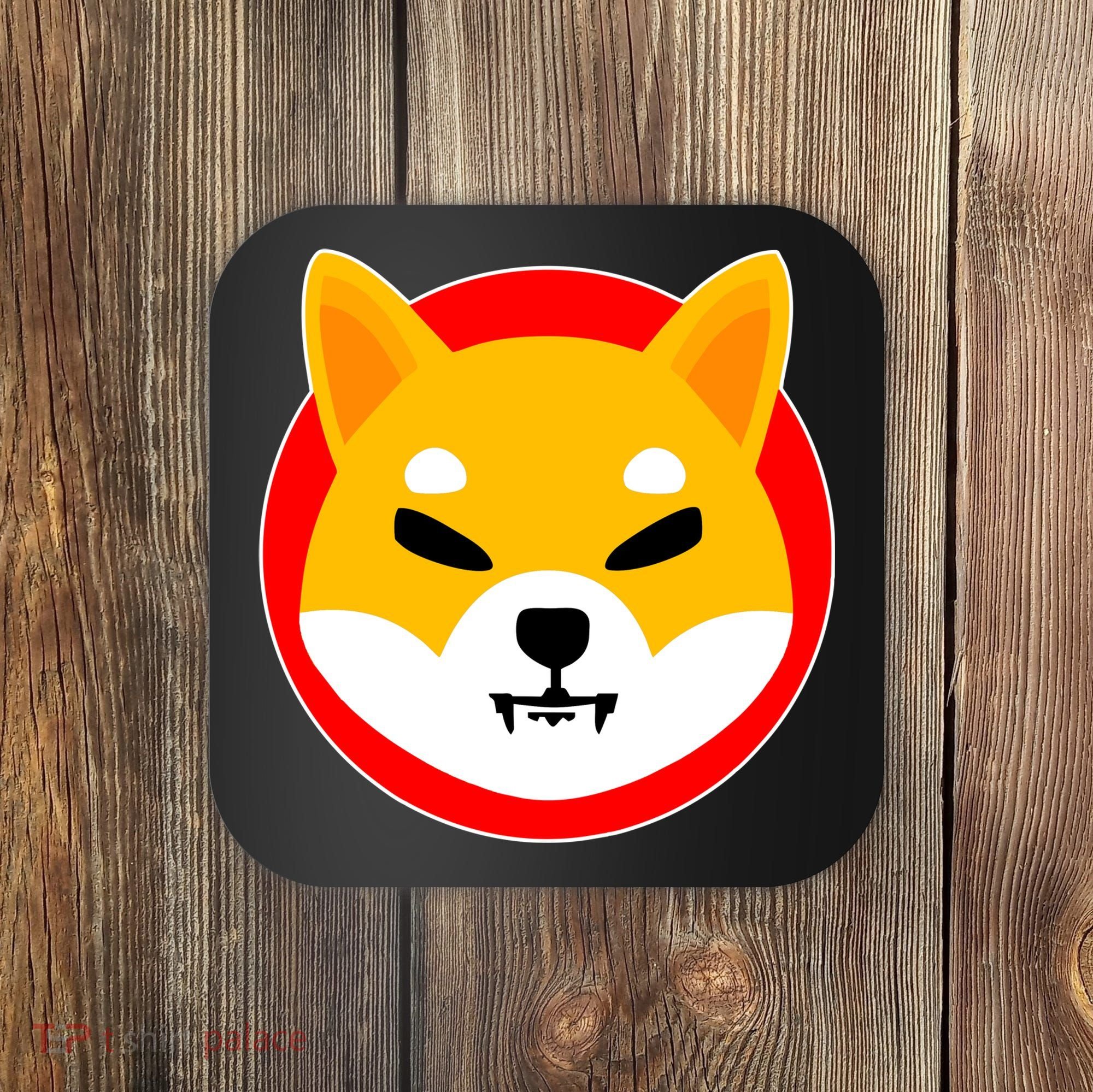 Shiba Inu SHIB Token Crypto Currency Logo Coaster