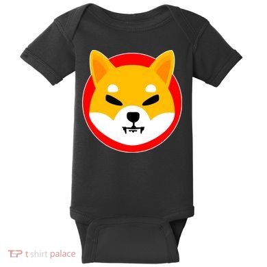 Shiba Inu SHIB Token Crypto Currency Logo Baby Bodysuit