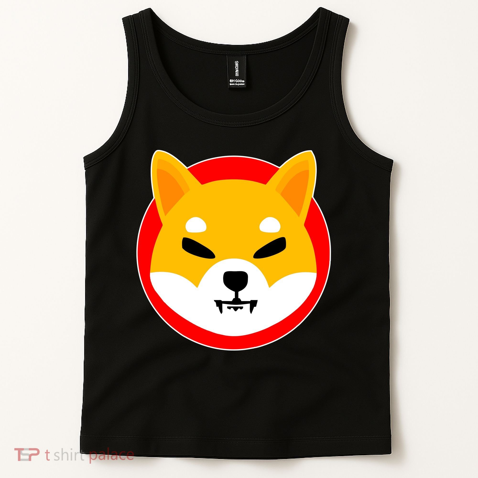 Shiba Inu SHIB Token Crypto Currency Logo Tank Top