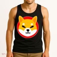 Shiba Inu SHIB Token Crypto Currency Logo Tank Top thumb 3