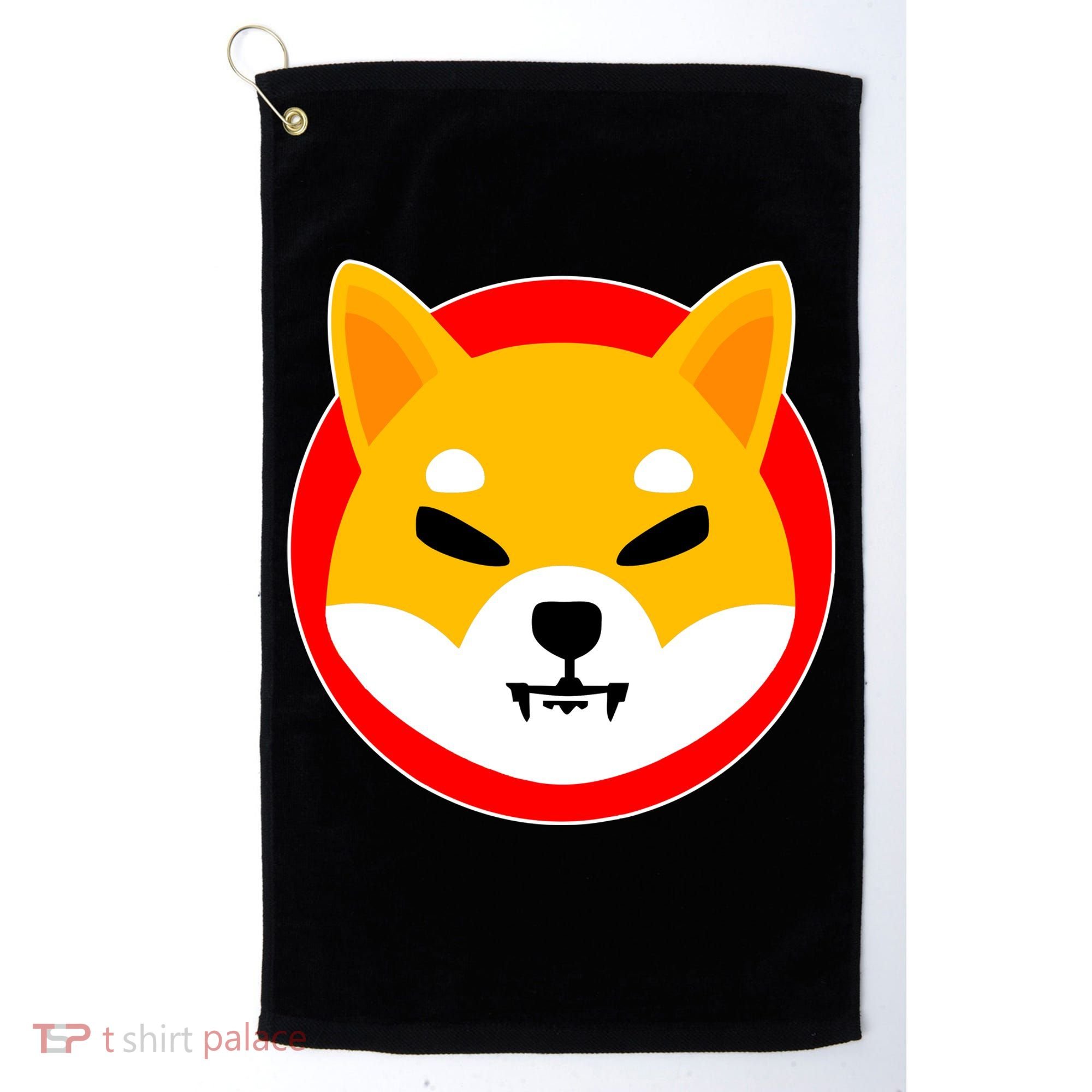 Shiba Inu SHIB Token Crypto Currency Logo Golf Towel